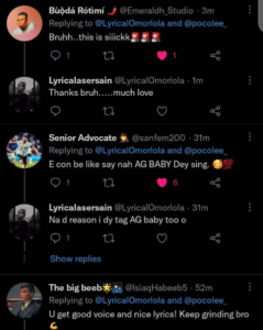 Few Days After The Release "CODE" By OMORLOLA Trends On Social Media, Most Especially On Twitter With Massive Reactions 14
